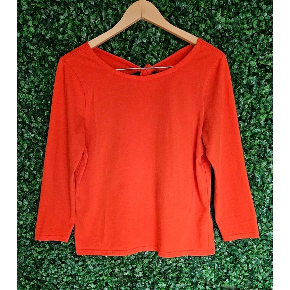 FREE WHEN ADDED TO BUNDLE J.Crew Tie-Back Boatneck shirt